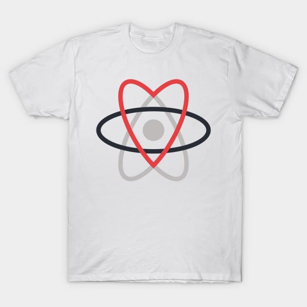 React.js Heart Logo T-Shirt by hipstuff